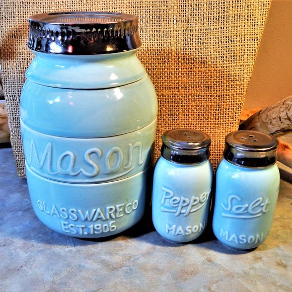 Other - Adorable Mason Jar Salt & Pepper Shakers